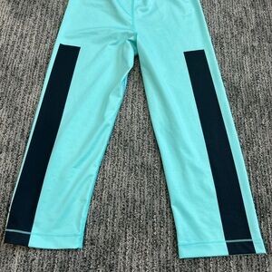 Nike Aqua Pants with Black Stripes